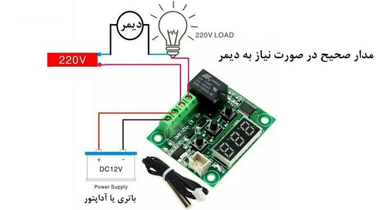 ترموستات دیجیتال مدل XH-W1209